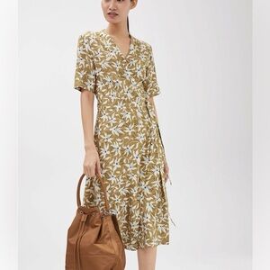 Arket Floral Print Wrap Dress (size 36)